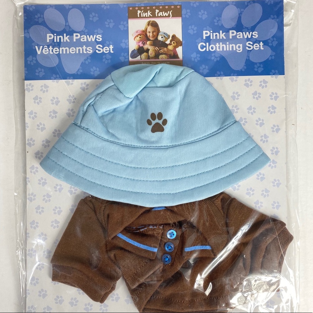 Pink Paws Clothing Set for Toy Bear New